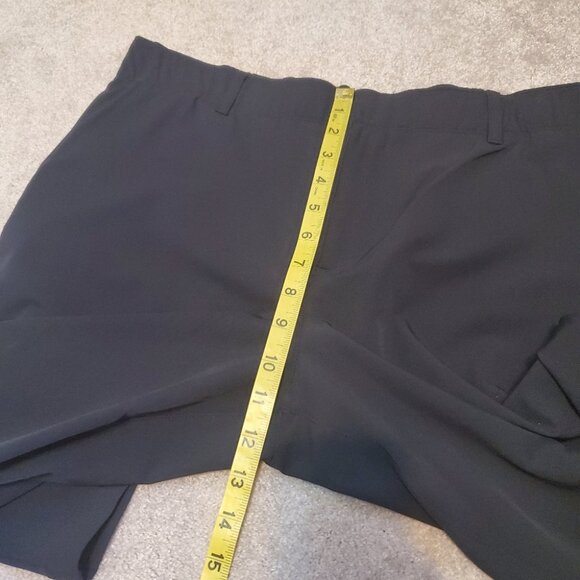 UNDER ARMOUR Women 14 Drive Golf Pants Straight Leg Stretch Waist UA Storm Black - Picture 12 of 13